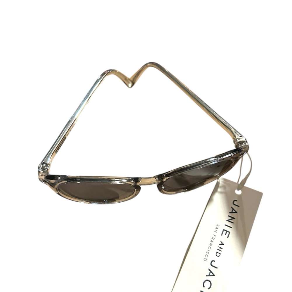 Janie and Jack Clear Frame Sunglasses with Gray Lenses